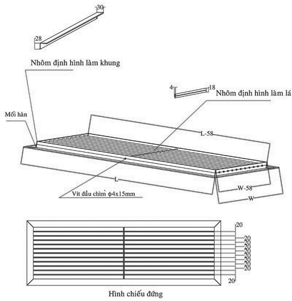 MIỆNG GIÓ MỘT LỚP CÁNH - SINGLE DEFLECTION - Hình ảnh 2